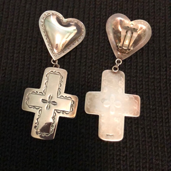 Sterling Silver earrings - clip - Picture 2 of 4